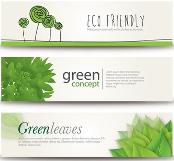 Eco Banners - Free vector #208447