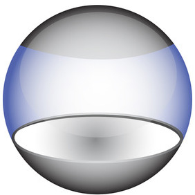 Glossy Blue Vector Sphere - Kostenloses vector #208777