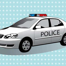 Police Car - Kostenloses vector #210297