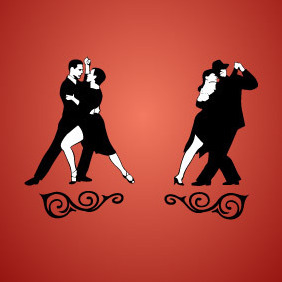 Tango Dancing - бесплатный vector #211227