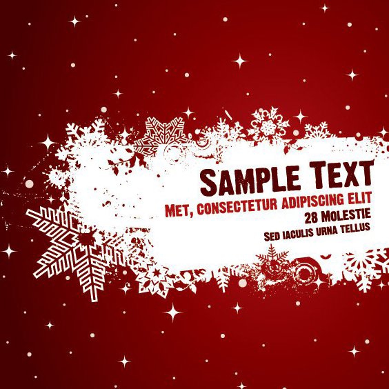 Snowing Poster - Free vector #211617