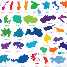 Europe Countries - Free vector #212557