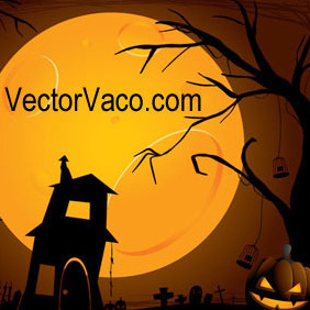 Halloween Background By VectorVaco.com - Free vector #212607