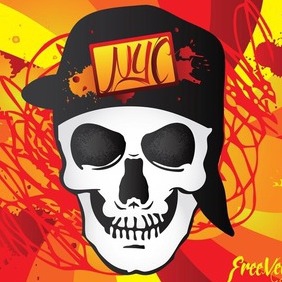 Urban Skull - бесплатный vector #212927