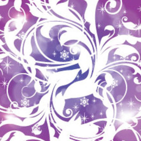 White Swirls In Blue Purple Vector Graphic - vector #213927 gratis