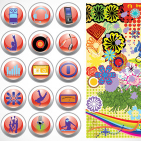 Vector Design Buttons Graphics - Free vector #217747