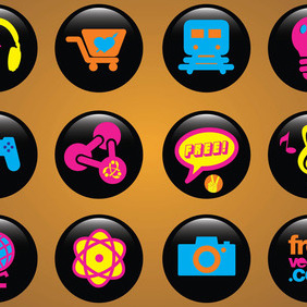 Icons Buttons - Free vector #218087