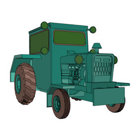 Vector Tractor - vector #218277 gratis