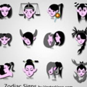 Zodiac Signs - Free vector #218697