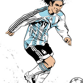 Lionel Messi Vector Image - vector #219097 gratis