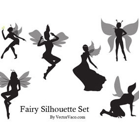 Fairy Silhouette - бесплатный vector #219117