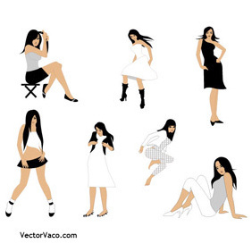 Vector Girls - vector gratuit #219947 