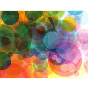 Bubbles In Color Background - Free vector #220047