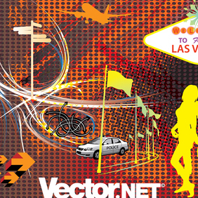 Viva Las Vegas Vector Art - Free vector #221217