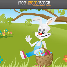 Easter BUNNY - Free vector #221407