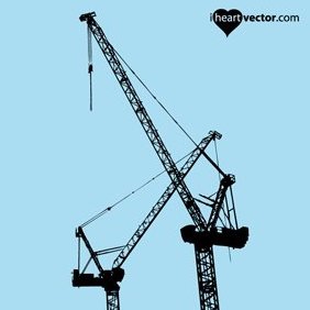 Cranes Vector - бесплатный vector #221947