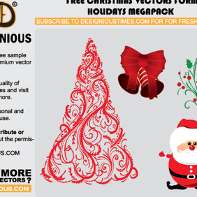 Free Christmas Vector Pack - Kostenloses vector #221967