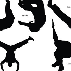 Parkour Silhouettes - Free vector #223527