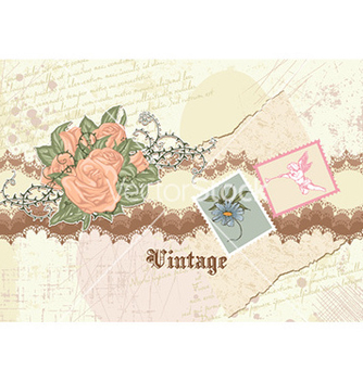 Free vintage floral background vector - бесплатный vector #225197