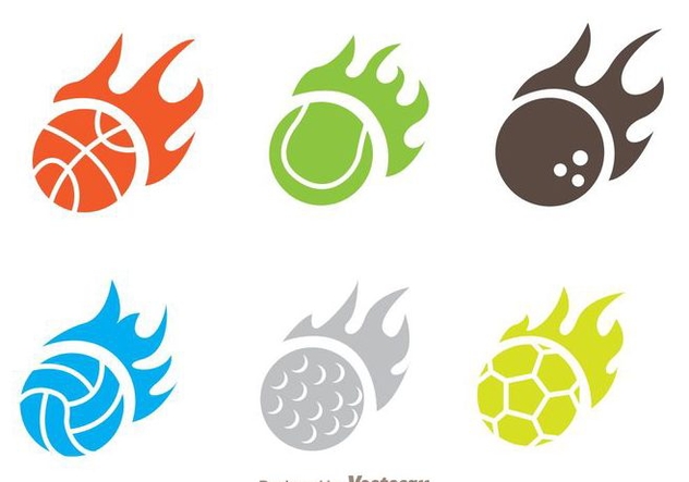 Flame Ball Icon Vectors - vector gratuit #272447 