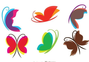 Flying Butterfly Icons - Free vector #272747