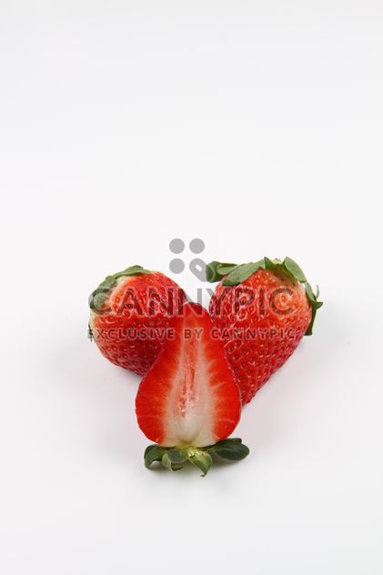 Strawberries on white background - бесплатный image #273787