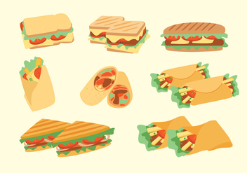 Panini Sandwich Vectors - vector #275187 gratis