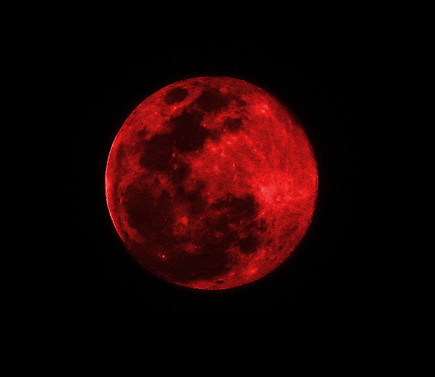 Red Moon - Suspended in Space - Free image #279247