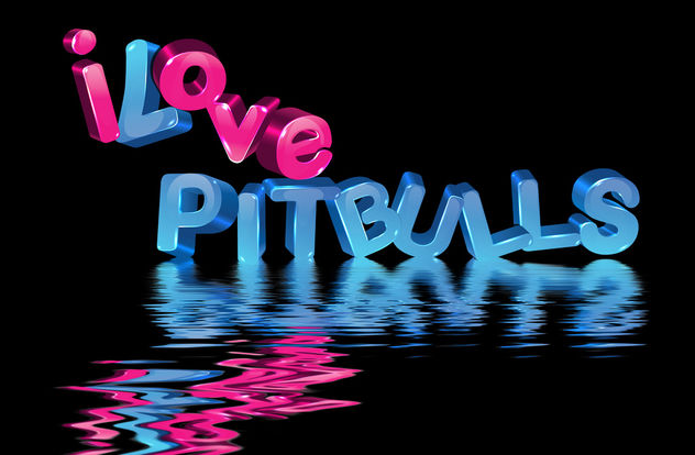 I Love Pitbulls, 3D Letters - image #281297 gratis