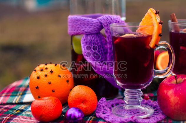 hot mulled wine in beautiful glasses - Free image #297517