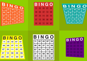 Bingo Card Vectors - Kostenloses vector #297807