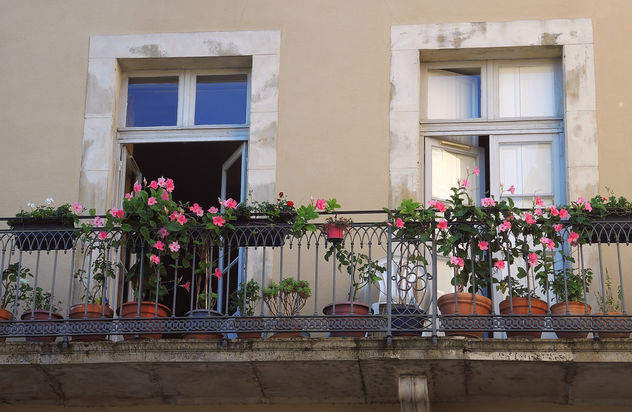 France (Carcassonne) Balcony flowers - Free image #298707