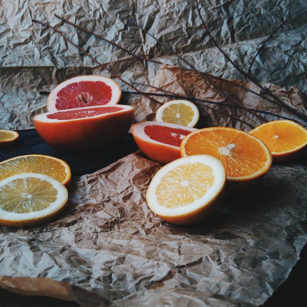 Orange and grapefruit slices - Free image #301947