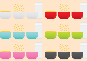 Cereal Bowls - Free vector #302677