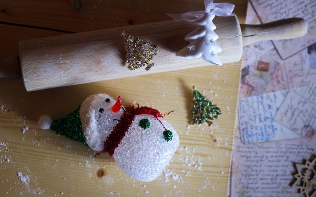 Christmas snowman decoration - image #302757 gratis