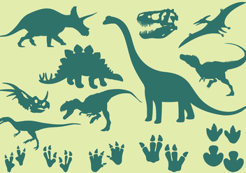 Dinosaur Icons - vector gratuit #304257 