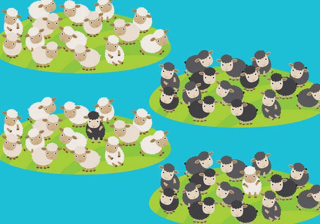 Sheep Herd Vectors - vector #304277 gratis