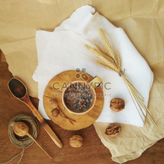 Christmas kutia decorated with wheat - image gratuit #304727 