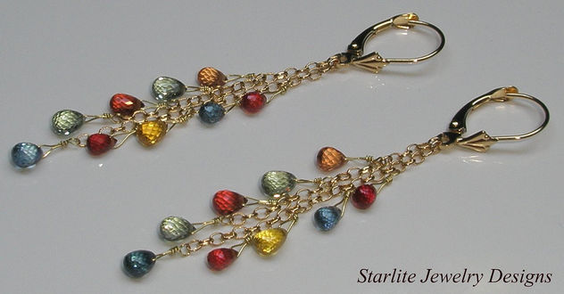 Starlite Jewelry Designs - Briolette Earrings - Jewelry Design - image #314017 gratis