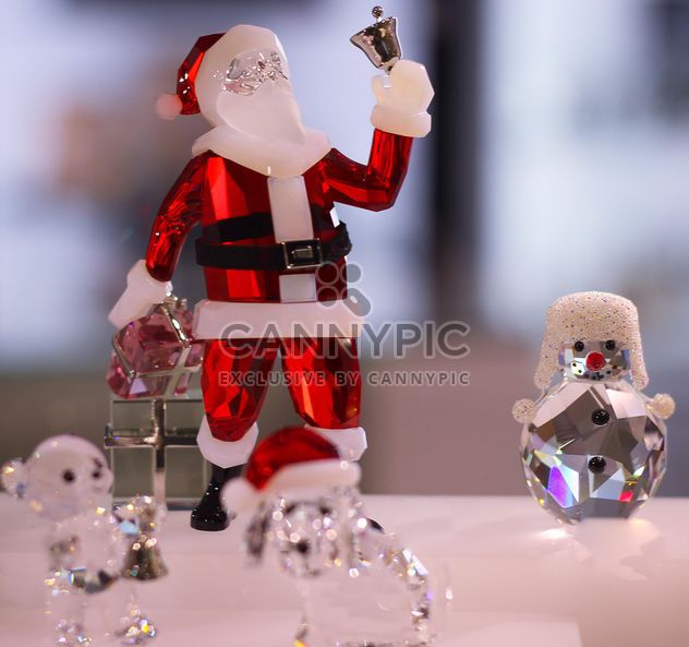 Christmas Santa and crystal snowman - image #317357 gratis