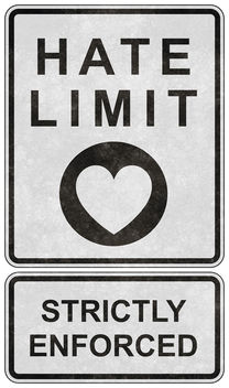 Grunge Road Sign - Zero Hate Limit - Kostenloses image #318167