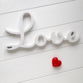 Word Love and red heart - image #329087 gratis