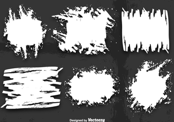 White grunge banner vectors - бесплатный vector #329797