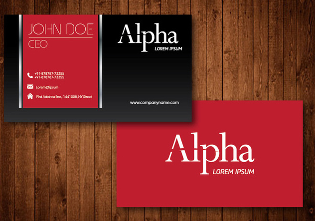Creative Business Card - Free vector #330557