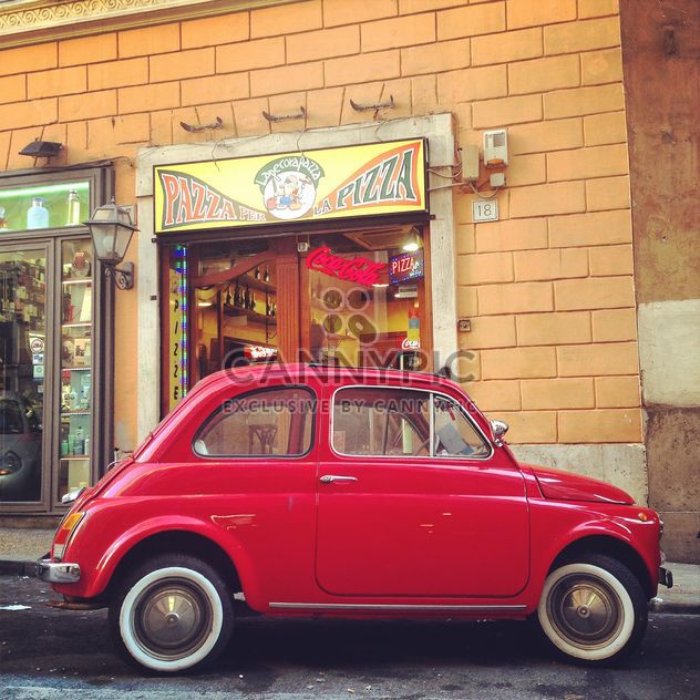 Old red Fiat 500 car - Free image #331747