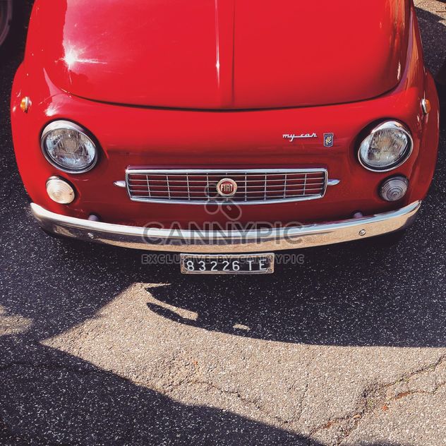 Red Fiat 500 car - image gratuit #332217 
