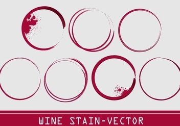 Wine Stain Vector - vector gratuit #335537 