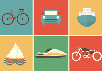 Transportation Vector Icons - Free vector #336687