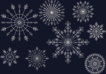 Snowflakes Vector Illustration - vector #336787 gratis