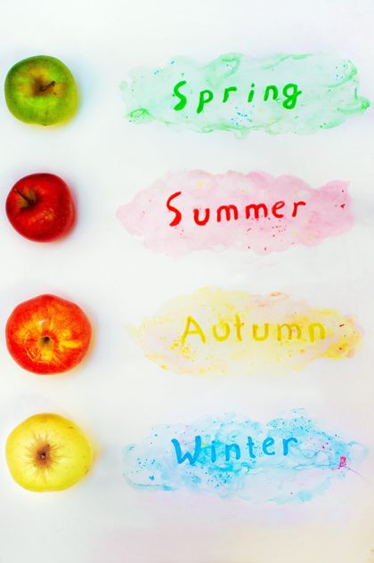 Colorful apples and seasons - image gratuit #337867 
